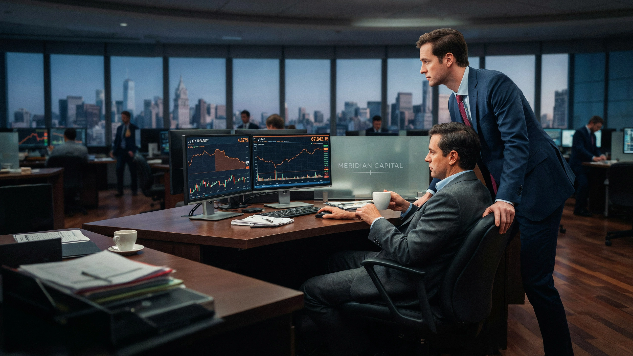 Treasury Yields Slide as Investors Rotate into Bonds Amid Tech Rout